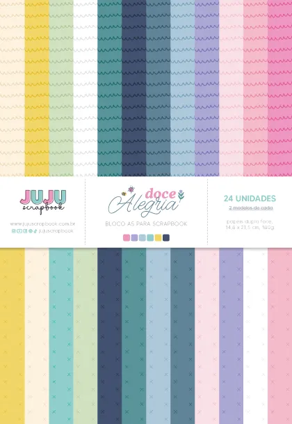 Block papeles A5 Doce Alegria - JuJu Scrapbook
