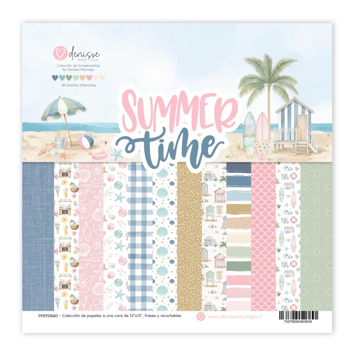 - Colección Summer Time 12"x12" 28 papeles – Denisse
