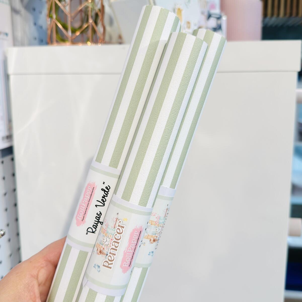 – RollPaper Renacer– Rayas Verde