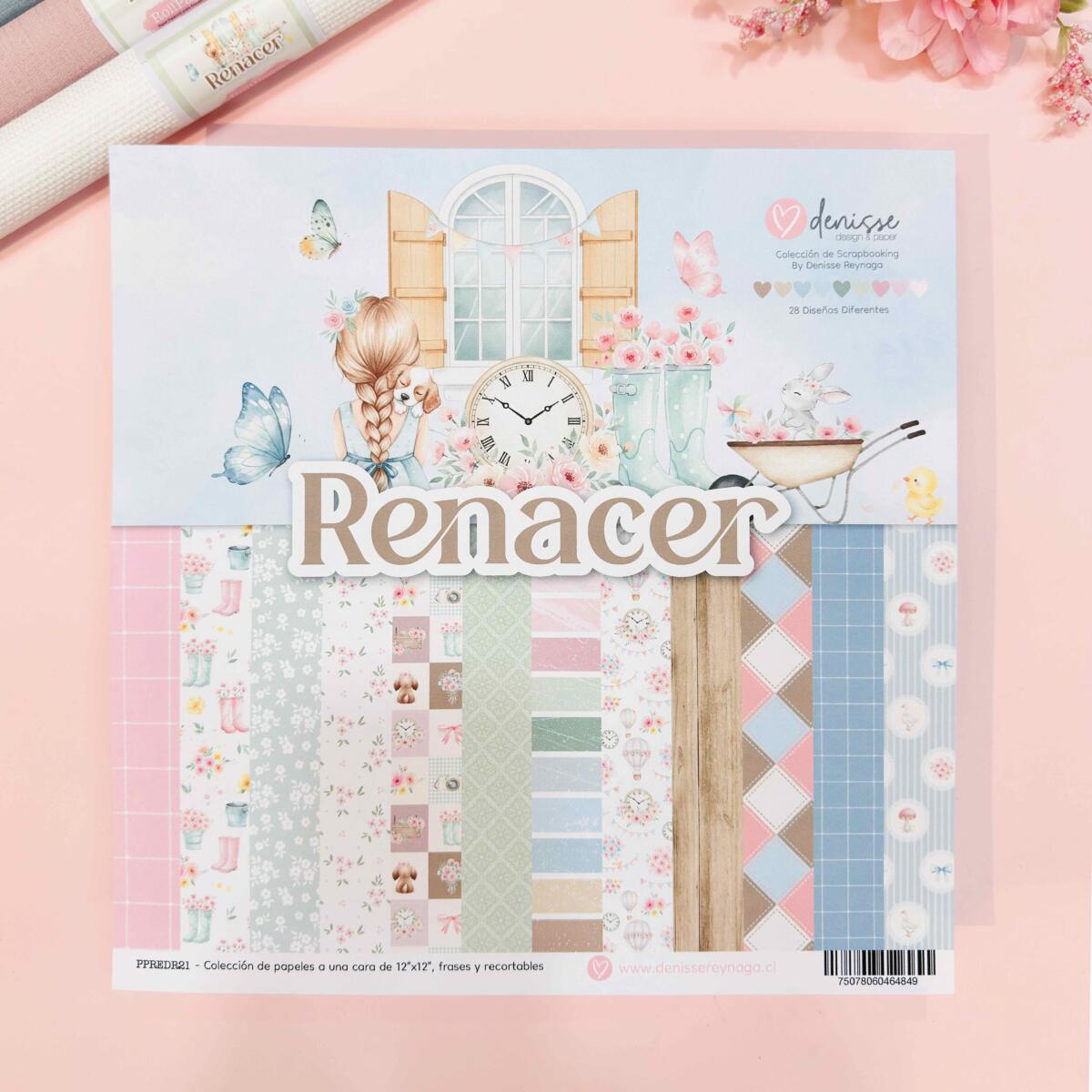 – Colección Renacer Pad 12″x12″ 28 papeles – Denisse Reynaga