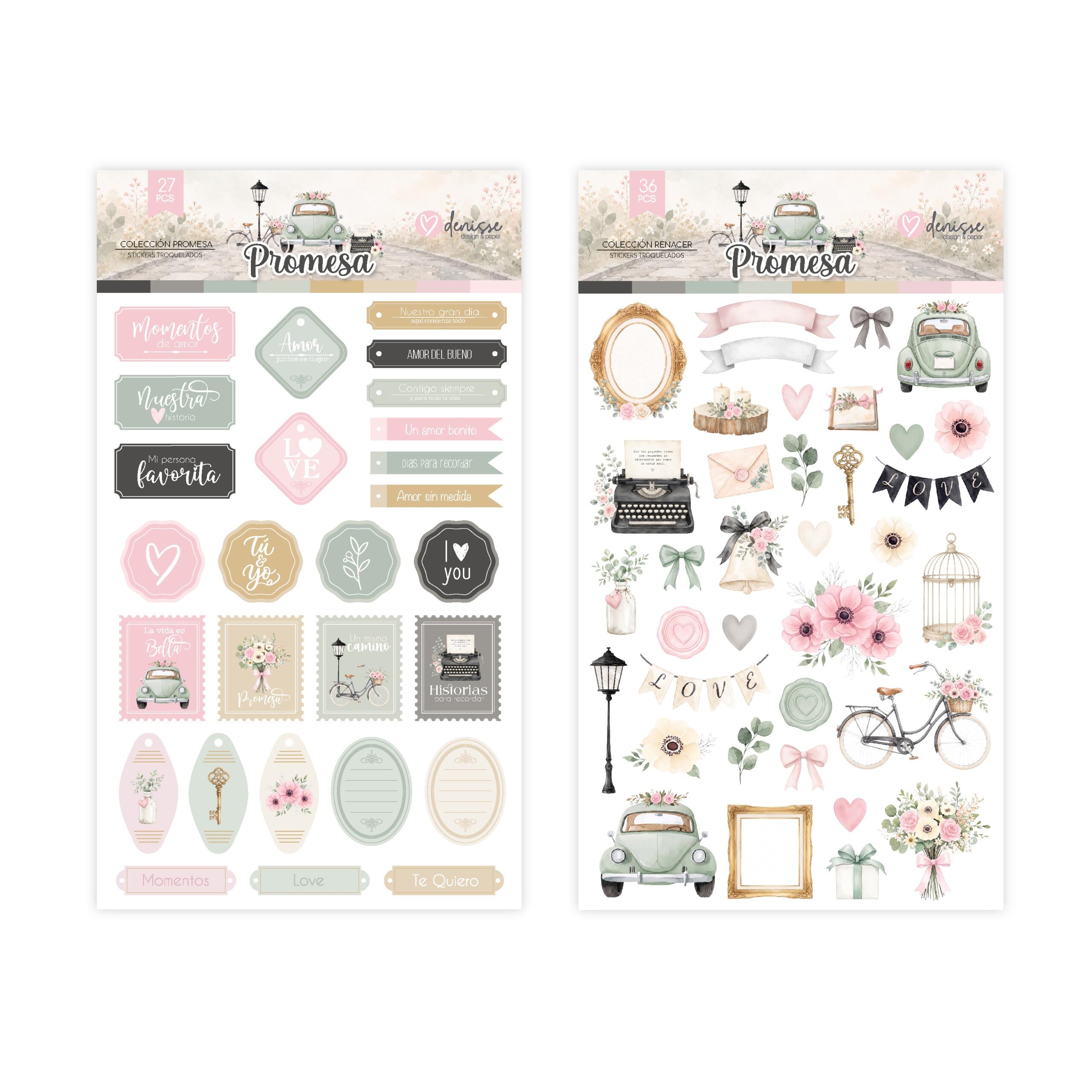 Set Stickers PROMESA Ilustraciones – Denisse Reynaga